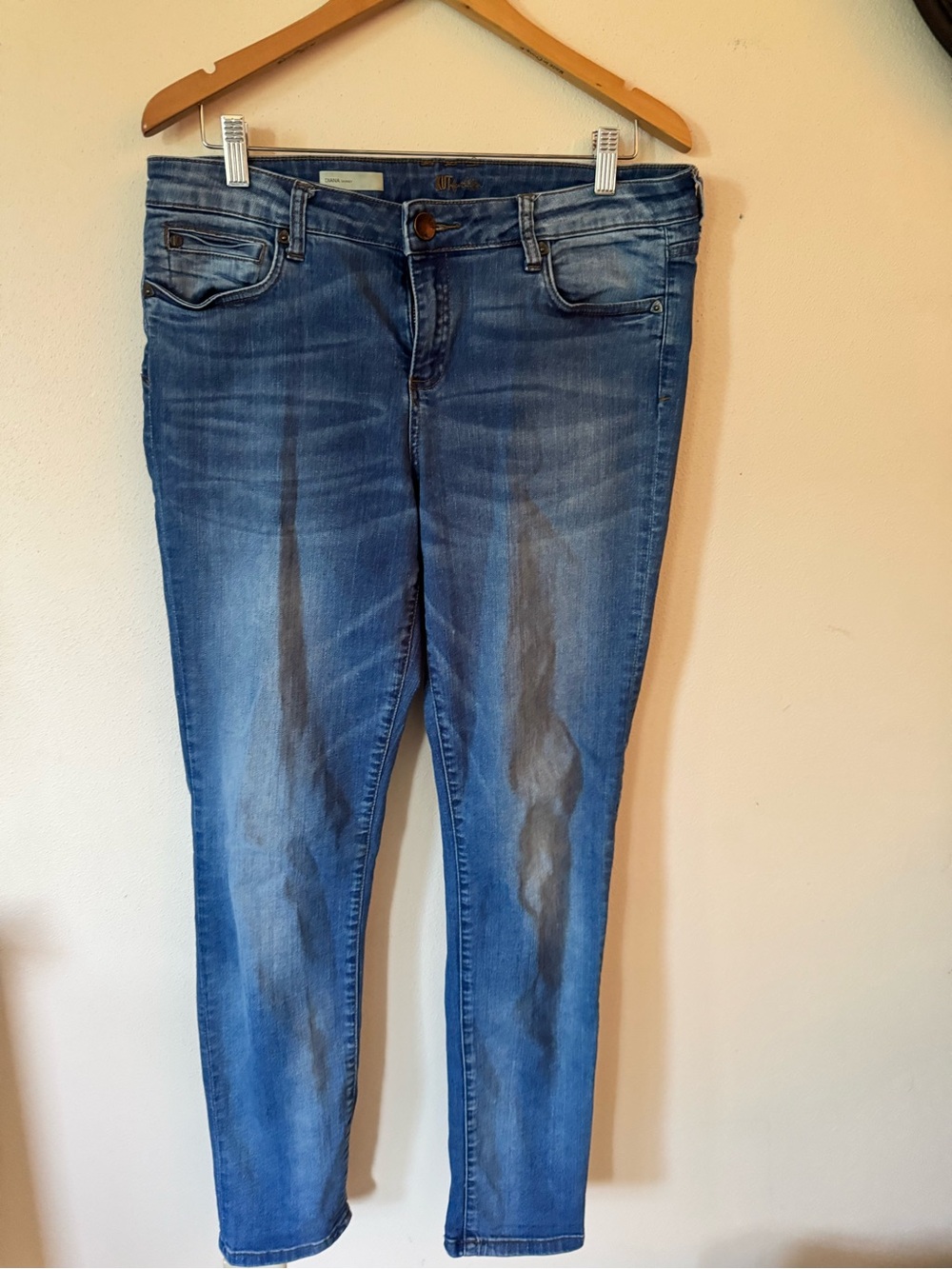 KUT from the Kloth Women's Blue Diana Skinny Jeans Size 12